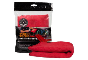 Вафельний рушник для скла та вікон Chemical Guys Waffle Weave Glass nd Window, 61 х 40 см Червоний (1 шт.)