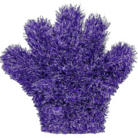 Рукавичка — п'ять пальців Chemical Guys Furry Five Finger Stranger Helpful Handy Detailing Mitt, Фіолетовий