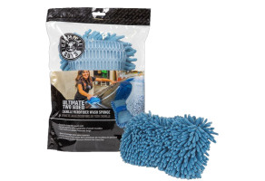 Мікрофіброва двостороння губка для миття Chemical Guys Ultimate Two Sided, 25 x 20 см Блакитний