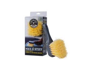 Щітка для чищення килимових покриттів, тканинної оббивки Chemical Guys Stiff Heavy Duty Carpet, Жовтий