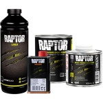 Захисне покриття підвищеної міцності (фарба) U-POL RAPTOR™ + ґрунт, 1 л Комплект Чорний