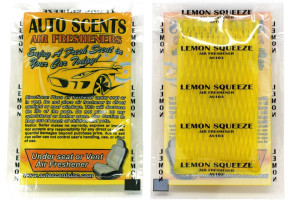 Ароматизатор автомобільний у подушечці AUTO SCENTS "Lemon Squeeze" (Лимонний сік)