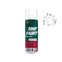 Фарба (емаль) акрилова для даху та профнастилу BeLife Roof Paint, 400 мл Аерозоль Сірий (RAL 7004)