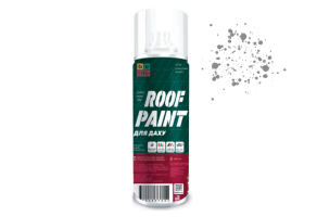 Фарба (емаль) акрилова для даху та профнастилу BeLife Roof Paint, 400 мл Аерозоль Сірий (RAL 7004)