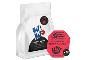 Набір ароматизаторів у пластинках Wonder Wafers (12 шт), 65 x 50 мм "Black Royale"