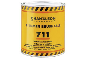 Бітумна мастика під пензлик Chamaleon 711 Bitumen Brushable, 1 л Чорний