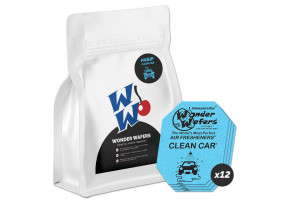 Набір ароматизаторів у пластинках Wonder Wafers (12 шт), 65 x 50 мм "Clean Car"