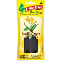 Ароматизатор автомобільний для вентиляційних отворів Little Trees, "Vanillaroma" (Ваніларома), в упаковці 4 шт.