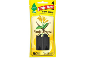 Ароматизатор автомобільний для вентиляційних отворів Little Trees, "Vanillaroma" (Ваніларома), в упаковці 4 шт.