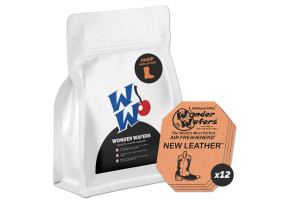 Набір ароматизаторів у пластинках Wonder Wafers (12 шт), 65 x 50 мм "New Leather"