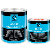 Грунт епоксидний антикорозійний Q-Refinish 40-150-100, 1 л + 500 мл Комплект Сірий