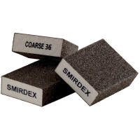 Абразивная шлифовальная губка Smirdex 4-сторонняя, 100 х 70 х 25 мм, Сверхтонкая Very Fine