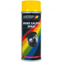 Фарба (емаль) для супортів та гальмівних барабанів Motip Brake Caliper Spray, 400 мл Аерозоль Жовтий