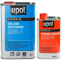 Лак акриловий стандартний U-POL S2081 2:1 HS, 1 л + 500 мл Комплект