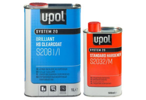 Лак акриловий стандартний U-POL S2081 2:1 HS, 1 л + 500 мл Комплект