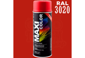 Фарба (емаль) універсальна Maxi Color, 400 мл Аерозоль Червоний (RAL 3020)