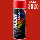 Фарба (емаль) універсальна Maxi Color, 400 мл Аерозоль Червоний (RAL 3020)