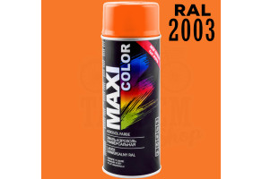 Фарба (емаль) універсальна Maxi Color, 400 мл Аерозоль Пастельно-жовтогарячий (RAL 2003)