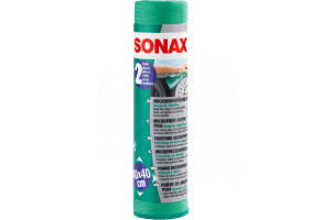 Серветка для скла, дзеркал, пластика із мікрофібри SONAX Microfibre Cloth Plus, 40 x 40 см 2 шт