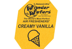 Ароматизатор у пластинці Wonder Wafers, 65 x 50 мм "Ваніль" (Creamy Vanilla)
