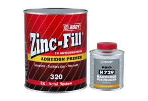 Грунт первинний адгезійний HB BODY 320 Zinc Fill, 1 л + 250 мл Комплект