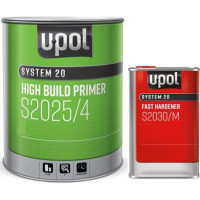 Грунт-наповнювач акриловий товстошаровий U-POL S2025 4:1 UHS, 4 л + 1 л Чорний