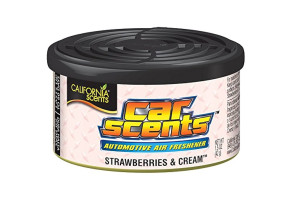 Ароматизатор автомобільний у баночці California Scents "Strawberries & Cream" (Полуниця з вершками)
