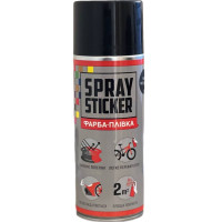 Рідка гума (фарба-плівка) BeLife Spray Sticker, 400 мл Аерозоль Чорний