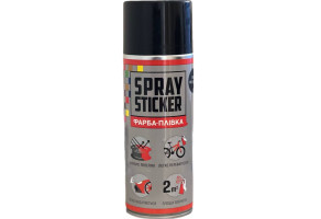 Рідка гума (фарба-плівка) BeLife Spray Sticker, 400 мл Аерозоль Чорний