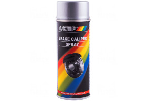Фарба (емаль) для супортів та гальмівних барабанів Motip Brake Caliper Spray, 400 мл Аерозоль Сріблястий