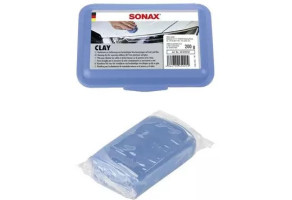Синя глина для очищення лакофарбових поверхонь та скла SONAX Clay, 200 г