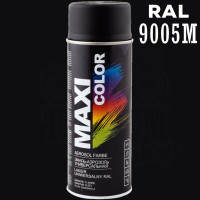 Фарба (емаль) універсальна Maxi Color, 400 мл Аерозоль Чорний матовий (RAL 9005)
