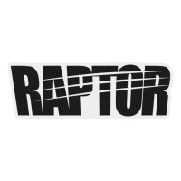 Наклейка на скло та кузов «RAPTOR Classic», 100 x 31 мм Чорний