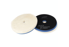 Полірувальний круг з ворсом (ротор) ZviZZer Thermo Wool Pad, Ø 140 х 20 х 125 мм Синій (Середньої жорсткості основа)