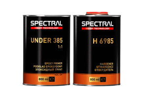 Грунт епоксидний Spectral Under 385 1:1, 800 мл + 800 мл Комплект Сірий