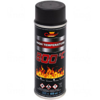 Термостійка емаль до 800°C Champion High Temperature, 400 мл Чорний аерозоль