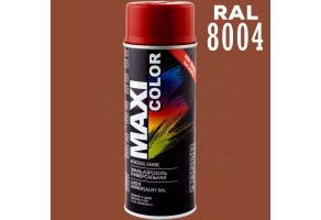 Фарба (емаль) універсальна Maxi Color, 400 мл Аерозоль Мідно-коричневий (RAL 8004)