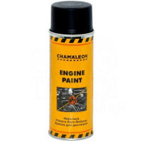 Фарба термостійка для двигуна Сhamaleon Engine Paint, 400 мл Аерозоль Чорний мат