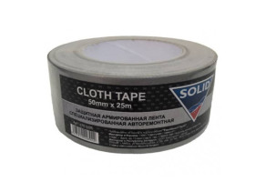 Стрічка армована (скотч) спеціалізована авторемонтна Solid Cloth Tape, 48 мм х 25 м Сірий