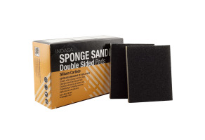 Губка абразивна на поролоновій основі двостороння Indasa Abrasive Sponge Wood, 98 мм х 122 мм х 13 мм P60