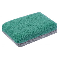 Губка-аплікатор з мікрофібри CarDetailLab CDL Waterproof Sponge, Зелено-сіра