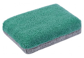 Губка-аплікатор з мікрофібри CarDetailLab CDL Waterproof Sponge, Зелено-сіра