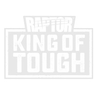 Наклейка на скло та кузов «RAPTOR: King of Tough, 125 x 90 мм Білий
