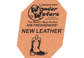 Ароматизатор у пластинці Wonder Wafers, 65 x 50 мм "Нова Шкіра" (New Leather)