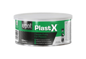 Шпатлевка для пластика эластичная полиэфирная U-POL PLASTX 6 Flexible Putty, 600 мл Черный