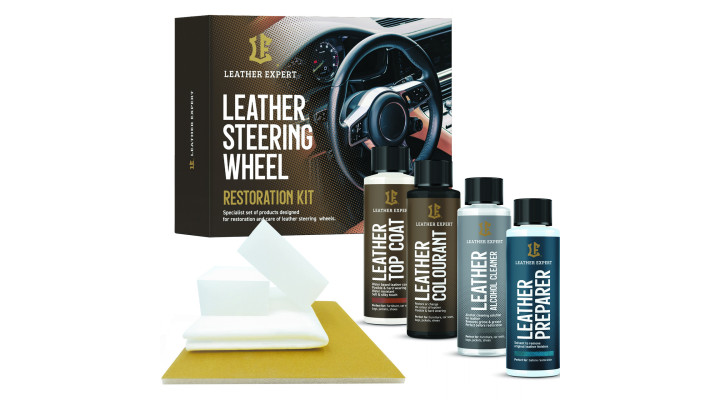 Комплект для реставрації та відновлення шкіри керма Leather Expert Steering Wheel Restoration Kit, Чорний