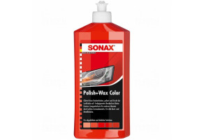 Кольоровий поліроль із воском SONAX Polish&Wax Color NanoPro, 250 мл Червоний