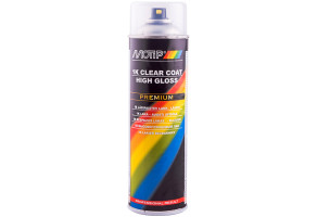 Лак акриловий високоглянцевий Motip Premium Line 1K Clear Coat, 500 мл Аерозоль