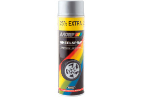 Фарба (емаль) для дисків Motip Wheelspray, 500 мл Аерозоль Сріблястий