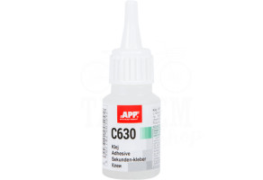 Клей ціаново-акриловий для склеювання гуми, пластмаси та EPDM APP C630, 20 мл